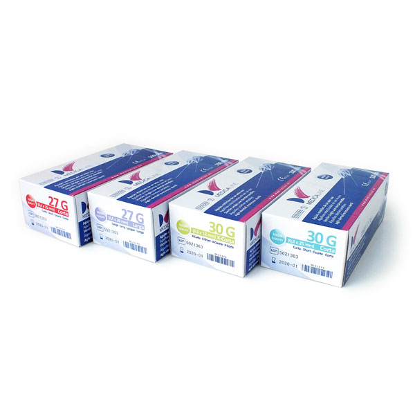 AGUJAS MEDICALINE 27G CORTA 0,4x25mm 100uds.