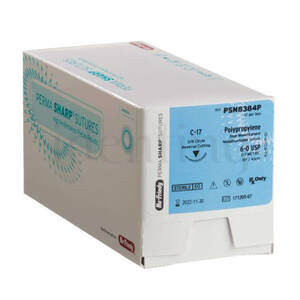 SUTURA HU-FRIEDY polipropileno 7-0 1 inverso 3/8