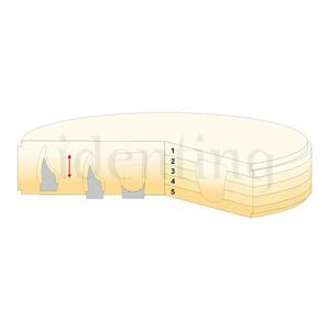 DISCO DE CIRCONIO MULTICAPA GEO-5 CAD/CAM A1 16 MM