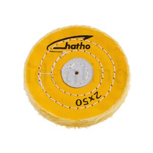 DISCO HATHO ALGODON AMARILLO 50x15 MM 50 HOJAS