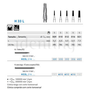 H33L.104.012 KOMET carburo lab 5 ud