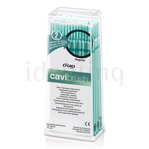 APLICADORES CAVIBRUSH medio verde 100 ud