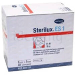 GASA STERILUX HARTMANN 8C 17 h 5x5 cm 100 ud