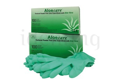 GUANTES DE LÃTEX CON ALOE VERA