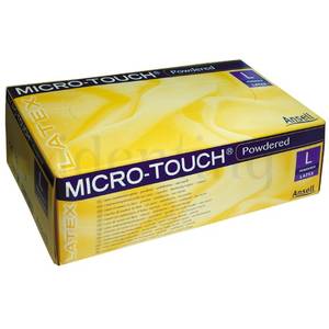 GUANTES DE LATEX MICRO-TOUCH SIN POLVO ANSELL