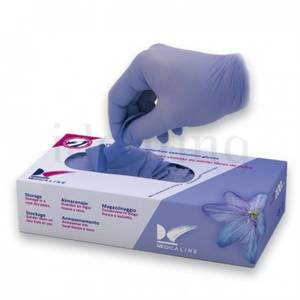 GUANTES NITRILO S/P VIOLETA PEQ. 100u 