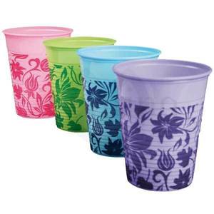 VASOS DE PLASTICO FLORAL