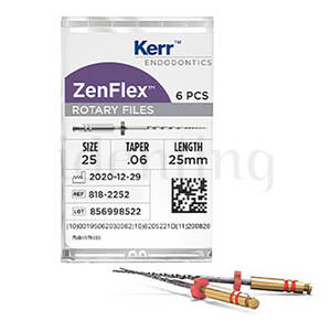 ZENFLEX LIMA NITI .25/.06/21mm. 6uds.