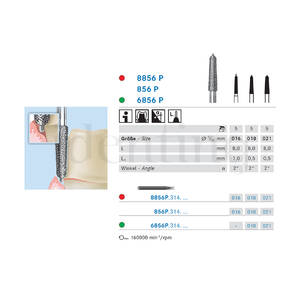 6856P.314.018 KOMET diamante clinica c/p guia 5 ud