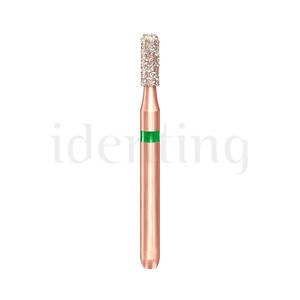 KP6835KR.314.014.KOMET fresa diamante clinica cilindrica con borde redondeado turbina &oslash; 014 5 ud