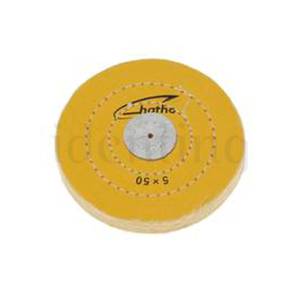 DISCO HATHO ALGODON AMARILLO 125x15 MM 50 HOJAS