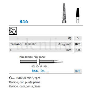 846.104.025 KOMET diamante lab 5 ud