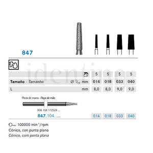 847.104.014 KOMET diamante lab 5 ud