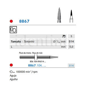 8867.104.014 KOMET diamante lab 5 ud
