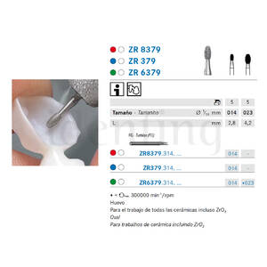 ZR379.314.014 KOMET diamante lab turbina 5 ud