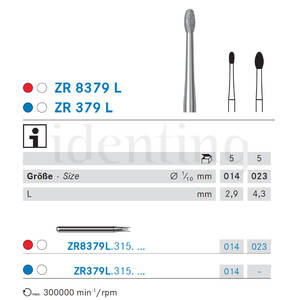 ZR379L.315.014 KOMET diamante lab turbina 5 ud