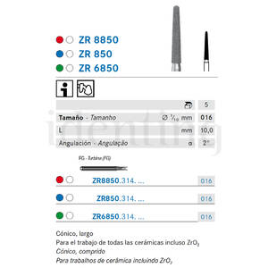 ZR850.314.016 KOMET diamante lab turbina 5 ud