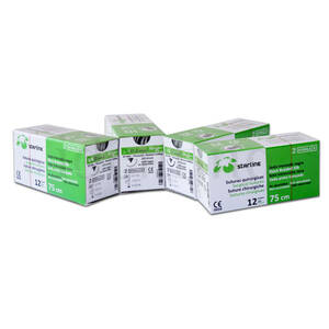 SUTURA SEDA 3/8 CIRCULO TRIANG.19mm. 4/0 12u.