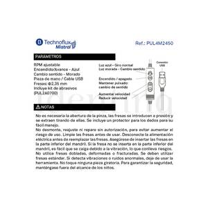 MICROMOTOR PEN TECHNOFLUX MISTRAL 16.000 R.P.M. USB PORTATIL