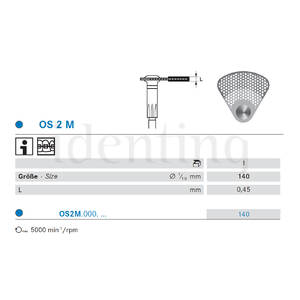 OS2M.000.140 KOMET diamante clinica disco 0.45
