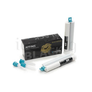 AFFINIS HB Black 2 x 50 ml heavy body + 8 puntas mezcla kit