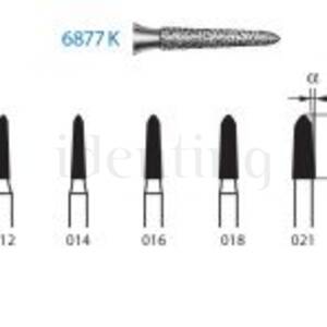 6877K.314.021 KOMET diamante clinica 5 ud