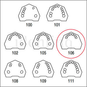 ANA4TOKV106 maxilar superior parcialmente desdentada