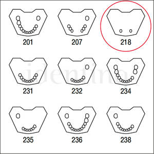 ANA4TUKV218 mandibula c/dentado parcial