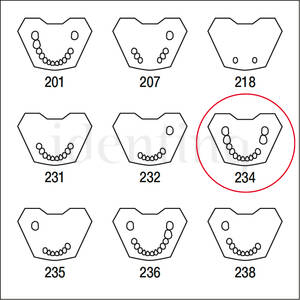 ANA4TUKV234 mandibula c/dentado parcial