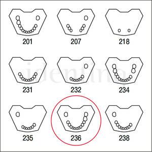 ANA4TUKV236 mandibula c/dentado parcial