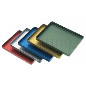 BANDEJA MINI DIRECTA aluminio gris (184x140x17mm)
