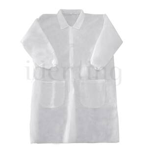 Bata de laboratorio de polipropileno 40uds