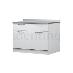 CONJUNTO MOBILIARIO AUXILIAR METALICO ZILFOR, SOBRE ACERO INOX