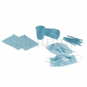 DESECHABLES MONOART azul claro kit 4 productos