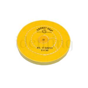 DISCO GROBET ALGODON AMARILLO 125 MM. DIAM. 30 HOJAS (17.54003)