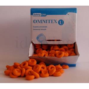 FUNDA AJUSTABLE OMNIA latex p/fg+ca naranjas 500 ud