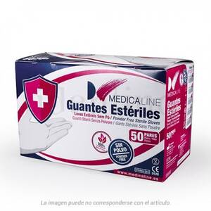 GUANTES LATEX ESTERILES SIN POLVO N&ordm;6 50 Pares