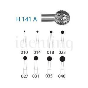 H141A.206.010 KOMET carburo clinica cirugia 5 ud