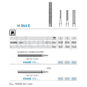 H364E.123.010 KOMET carburo lab fresado 5 ud