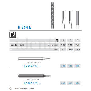 H364E.123.015 KOMET carburo lab fresado 5 ud