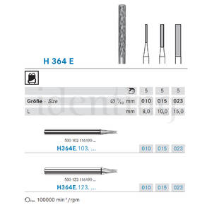 H364E.123.023 KOMET carburo lab fresado 5 ud