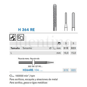 H364RE.123.010 KOMET carburo lab fresado