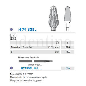 H79SGEL.104.070 KOMET carburo lab zurdos