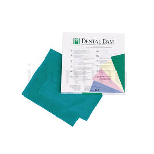 HYSOLATE LATEX DENTAL DAM medio verde (152x152 mm) 36 ud
