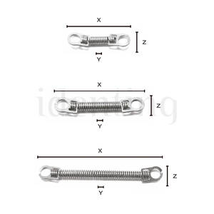 MUELLE cierre NiTi 012x030 15mm fuerza fuerte 10 ud