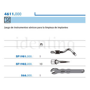 PUNTA SONICA KOMET 4611 p/implantes kit
