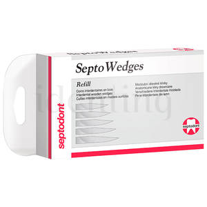 SEPTOWEDGES REFILL CUÑAS DE MADERA KLINY RED 100u.