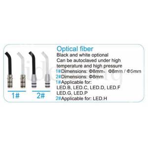 FIBRA OPTICA DTE blanca p/lampara LED C y D 80 mm
