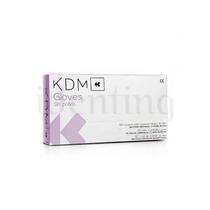 GLOVES KDM guantes latex s/polvo medianos 100 ud