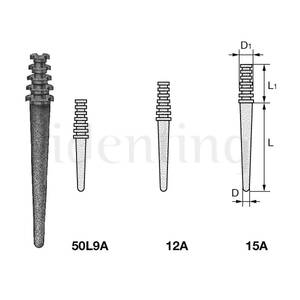 PERNOS KOMET ER ELO 50L12A.0.110 titanio 10 ud